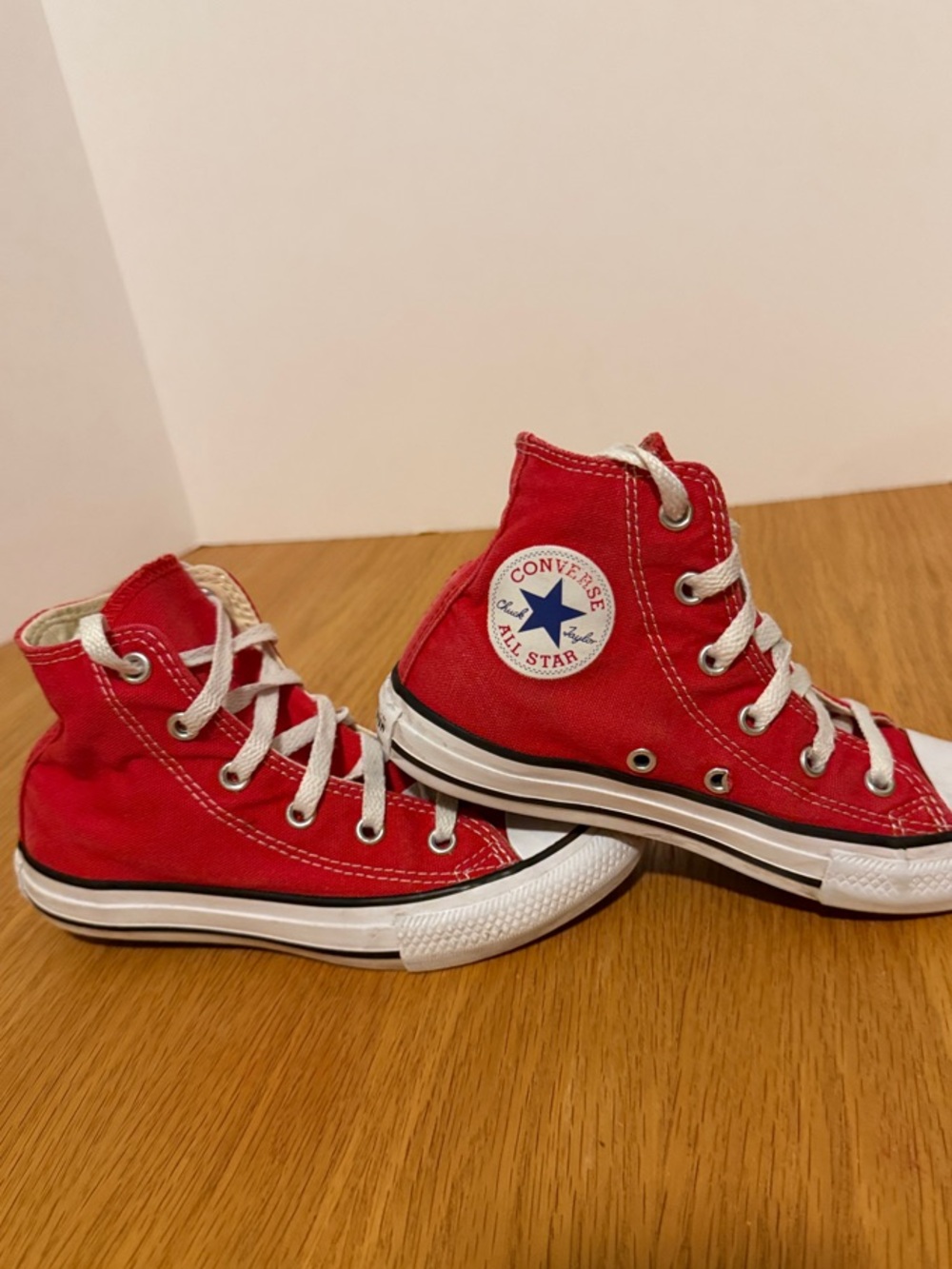 Converse Red High-Top Chuck Taylor Sneakers